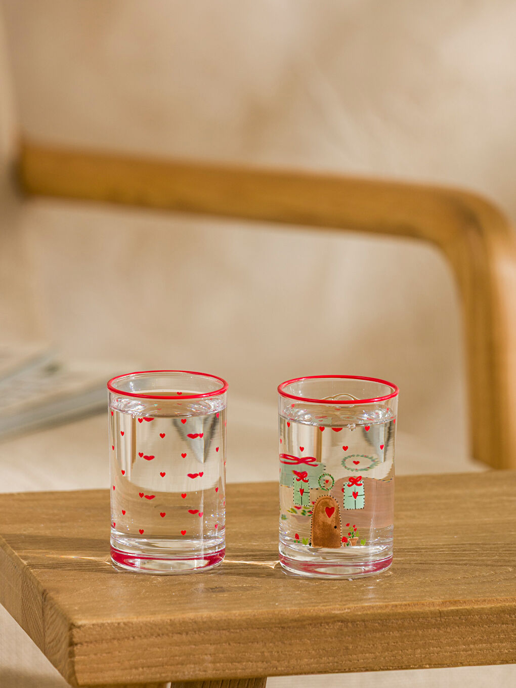 Printed Glass Tumbler Set 4-pack 125 ml-1