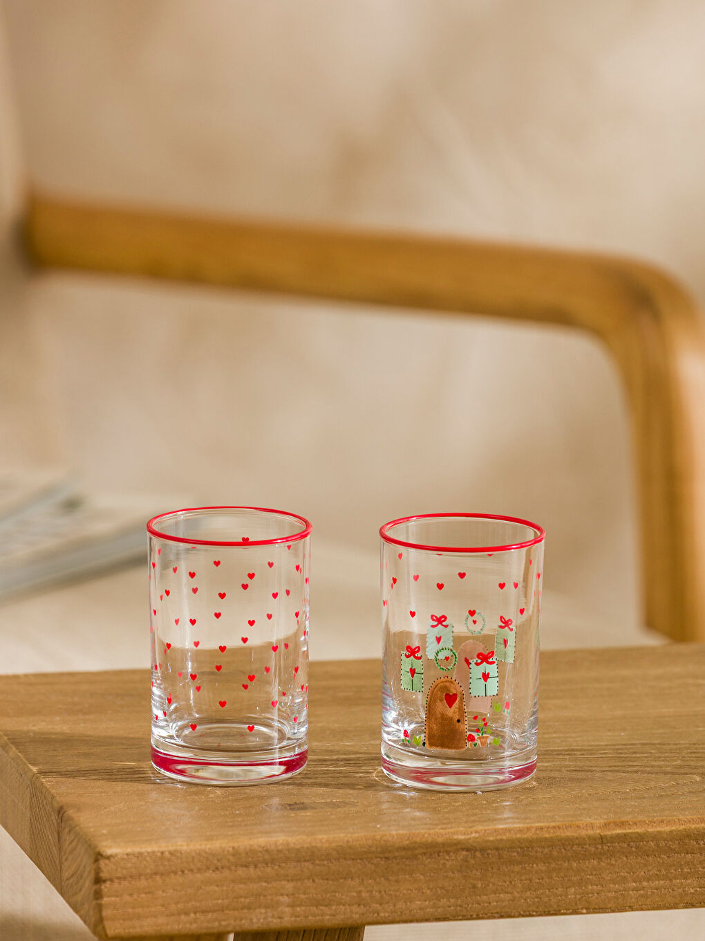 Printed Glass Tumbler Set 4-pack 125 ml-2