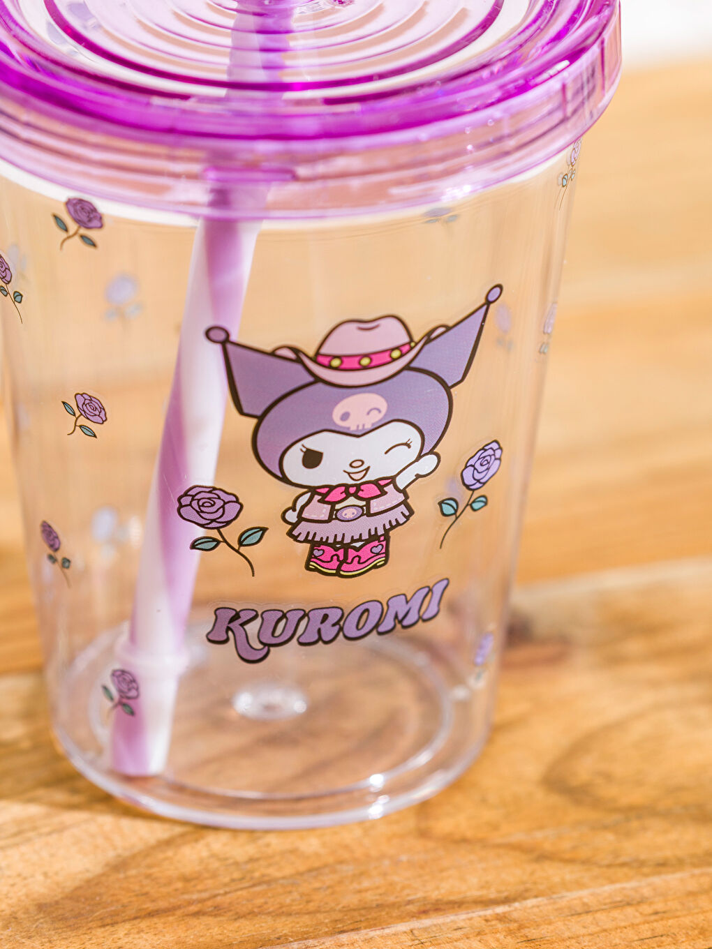 Karışık Kuromi Baskılı Pipetli Bardak 450 ml-2