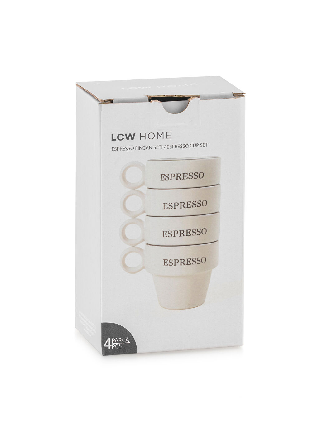 Printed Ceramic Coffee Cup Set 4-pack 95 ml-3