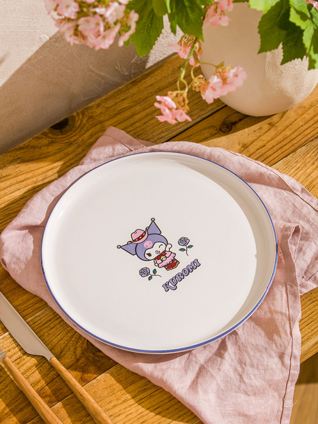 LCW HOME Kuromi Baskılı Seramik Pasta Tabağı 22 cm -W5I191Z8-F9C
