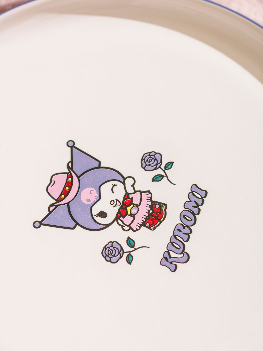 LCW HOME Kuromi Baskılı Seramik Pasta Tabağı 22 cm -W5I191Z8-F9C