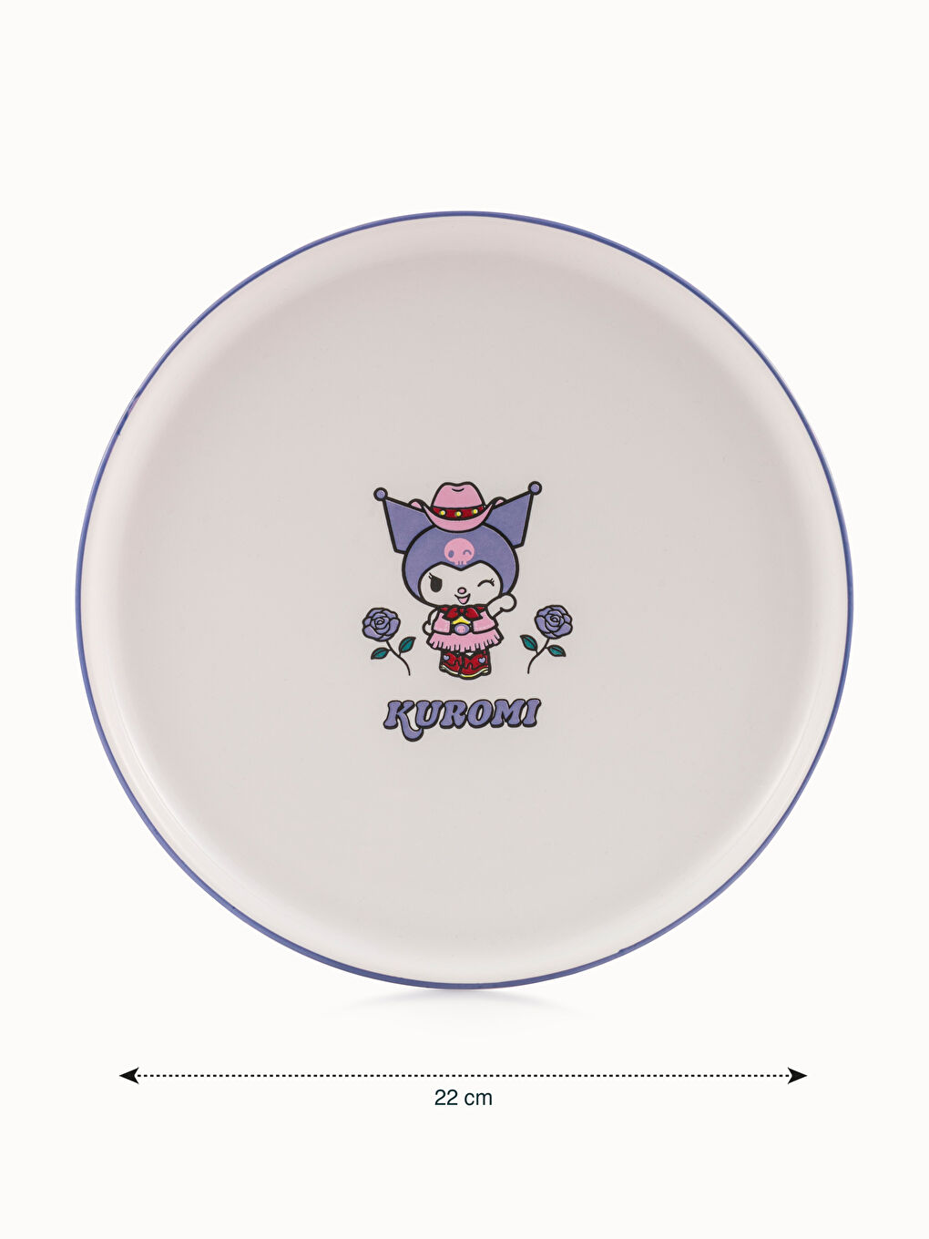 LCW HOME Kuromi Baskılı Seramik Pasta Tabağı 22 cm -W5I191Z8-F9C