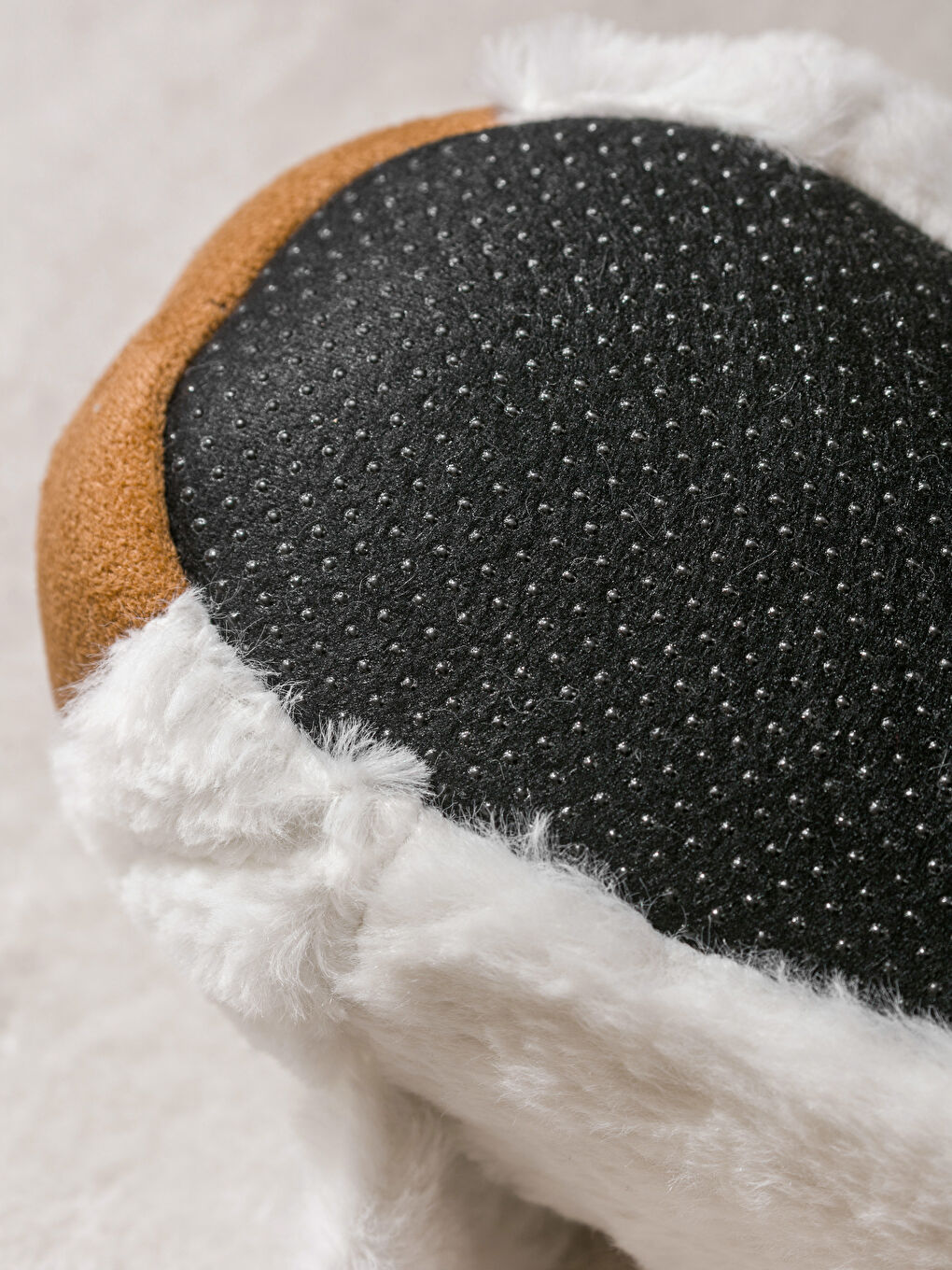 Beyaz Hayvan Figürlü Pelüş Kadın Panduf-4