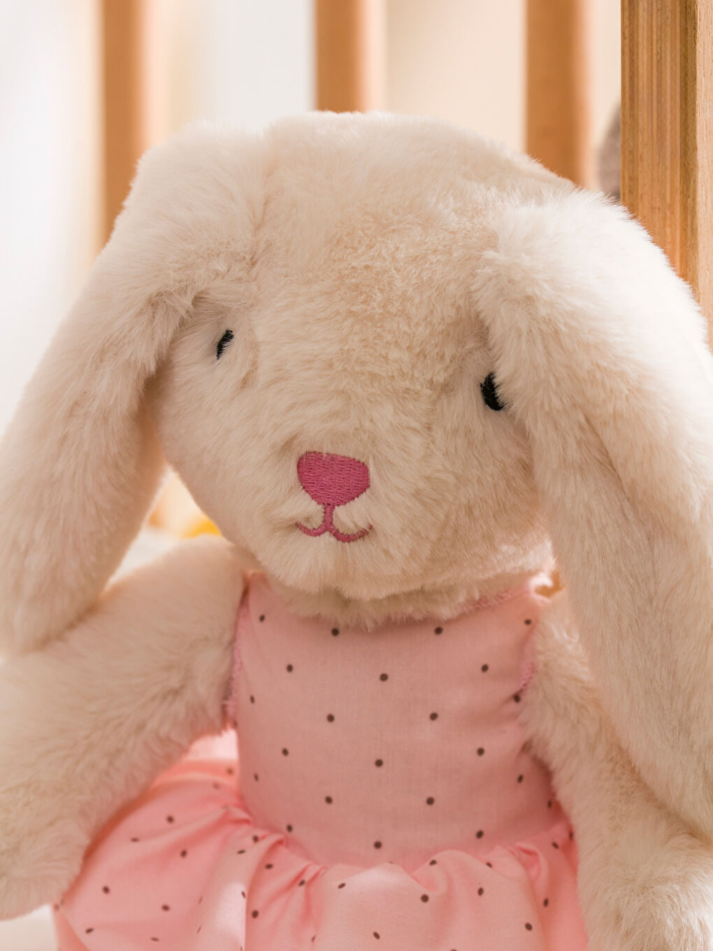 Rabbit Figured Plush Baby Cushion 37 cm-5