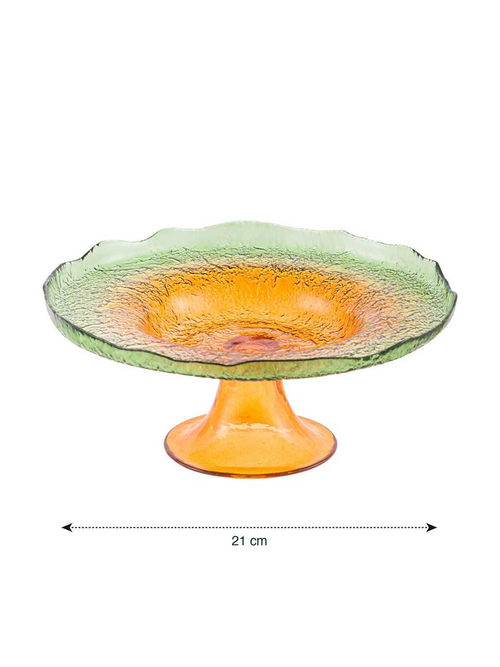 Glass Footed Cake Stand 21 cm-4