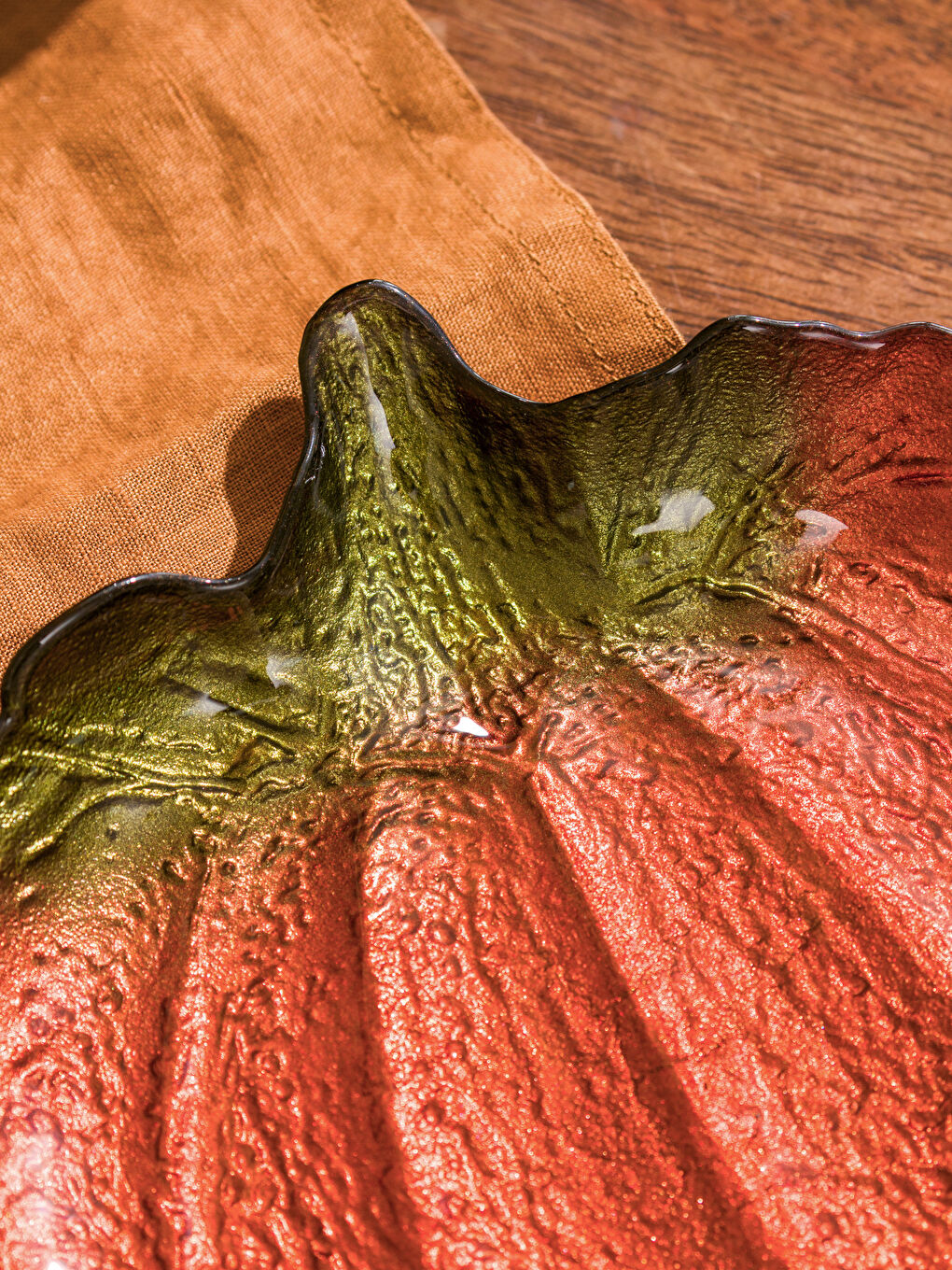 Karışık Bal Kabağı Figürlü Cam Tabak Seti 2'li-2