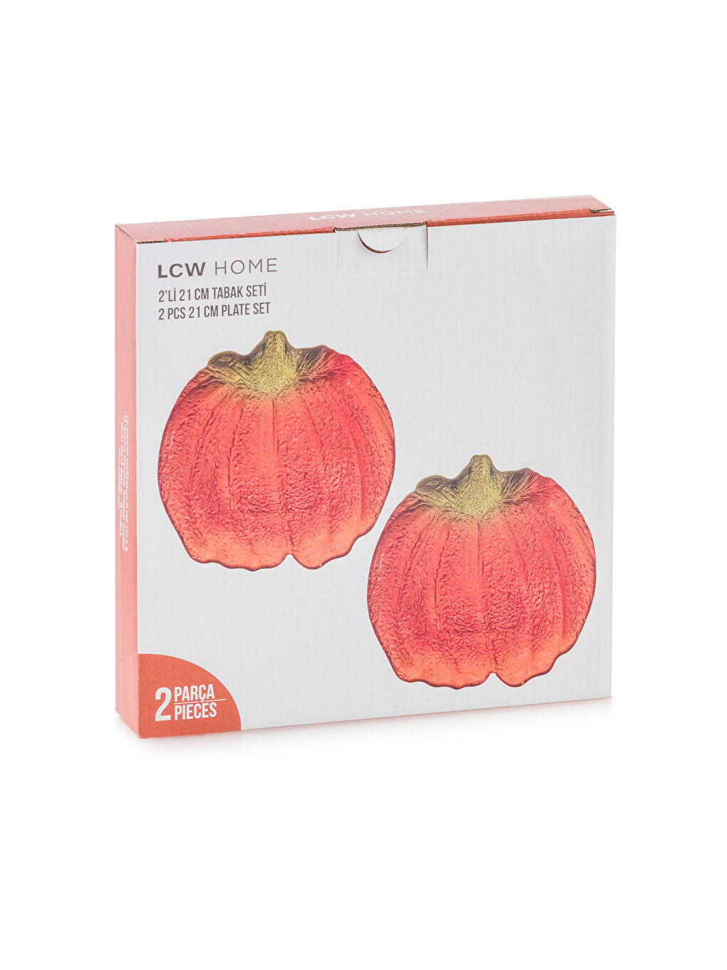 Karışık Bal Kabağı Figürlü Cam Tabak Seti 2'li-3