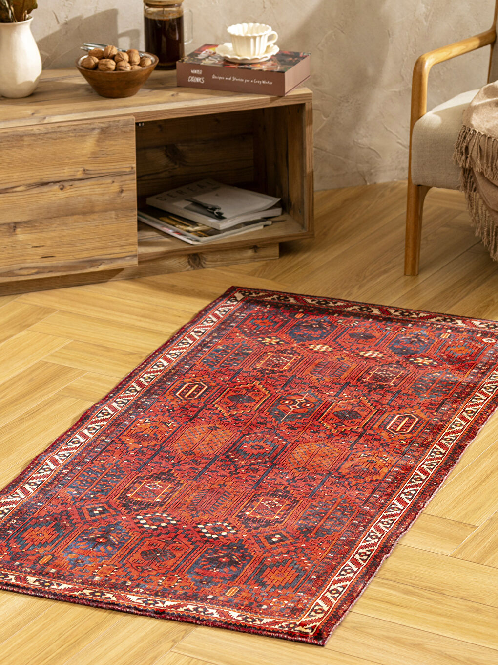 LCW HOME Ethnic Patterned Carpet 80x150 cm -W5IA47Z8-F9C
