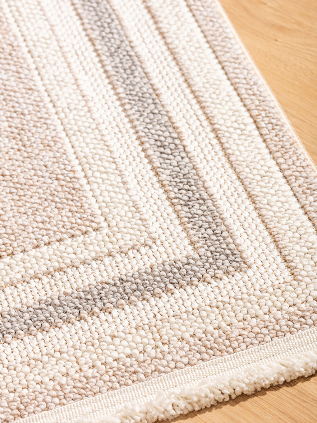 LCW HOME Patterned Fringed Carpet 80x150 cm -W5IA66Z8-M0T