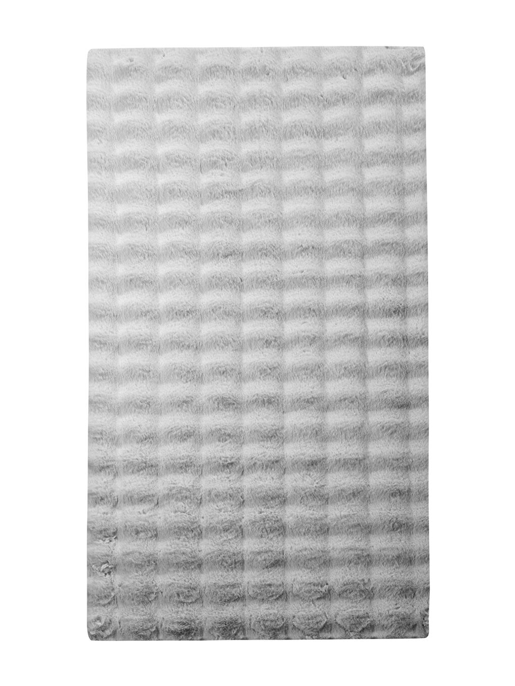 Gri Dokulu Pelüş Halı 80x150 cm-4