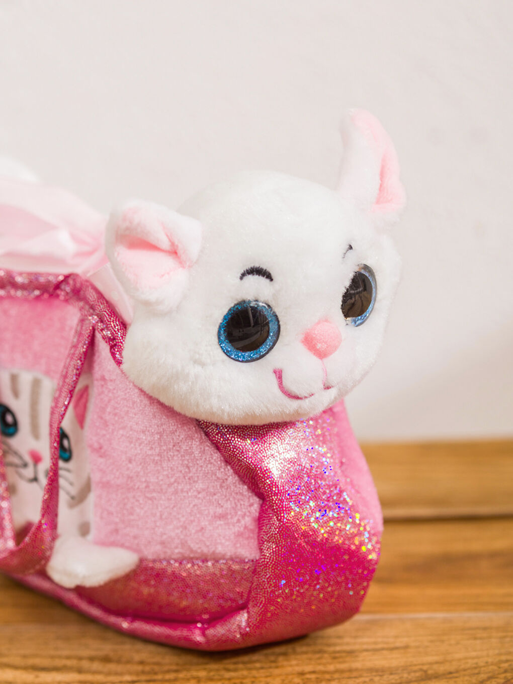 Pelüş Kedi Taşıma Çantalı 19 cm-2