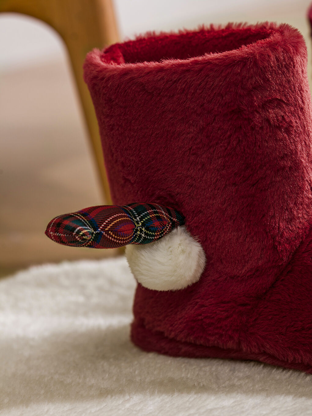 أحذية شبشب أحمر امرأة-2