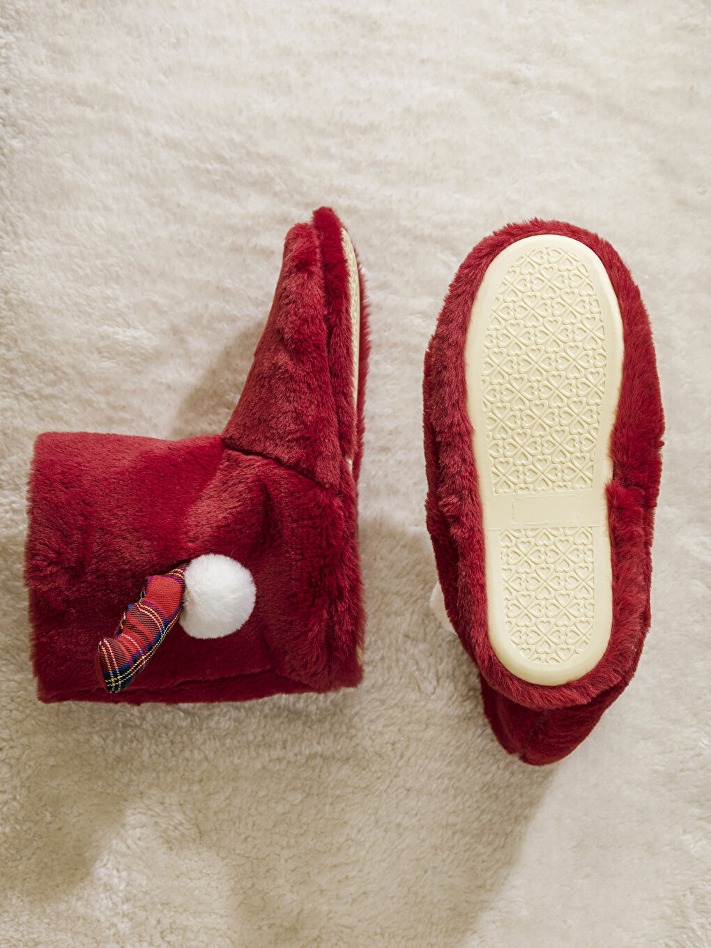 أحذية شبشب أحمر امرأة-3