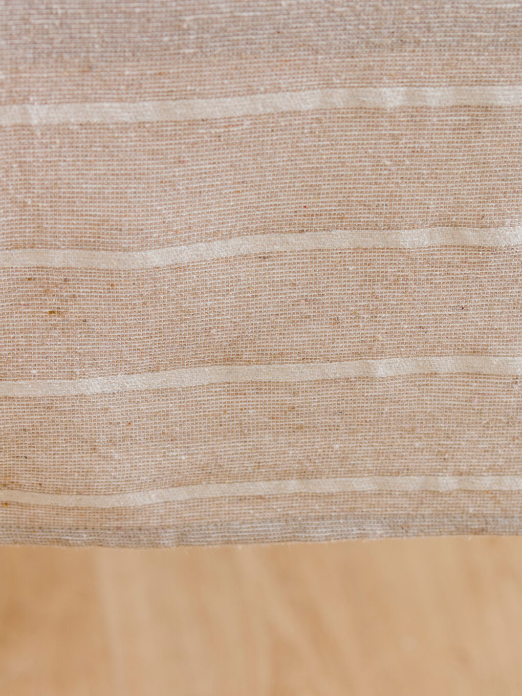 Bej Çizgi Nakışlı Runner 45x150 cm-7