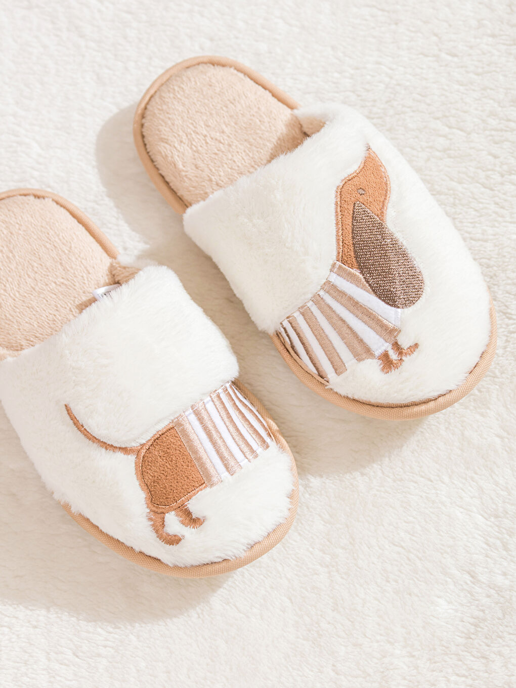 Dog Embroidered Women's Home Slippers-2