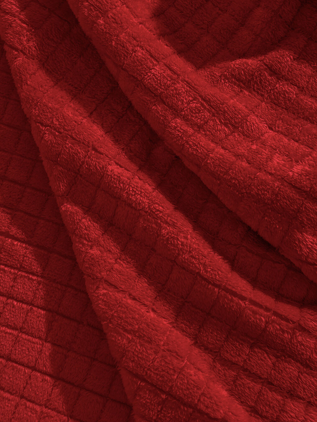 Kırmızı Çift Kişilik Pelüş Battaniye 200x220 cm-2