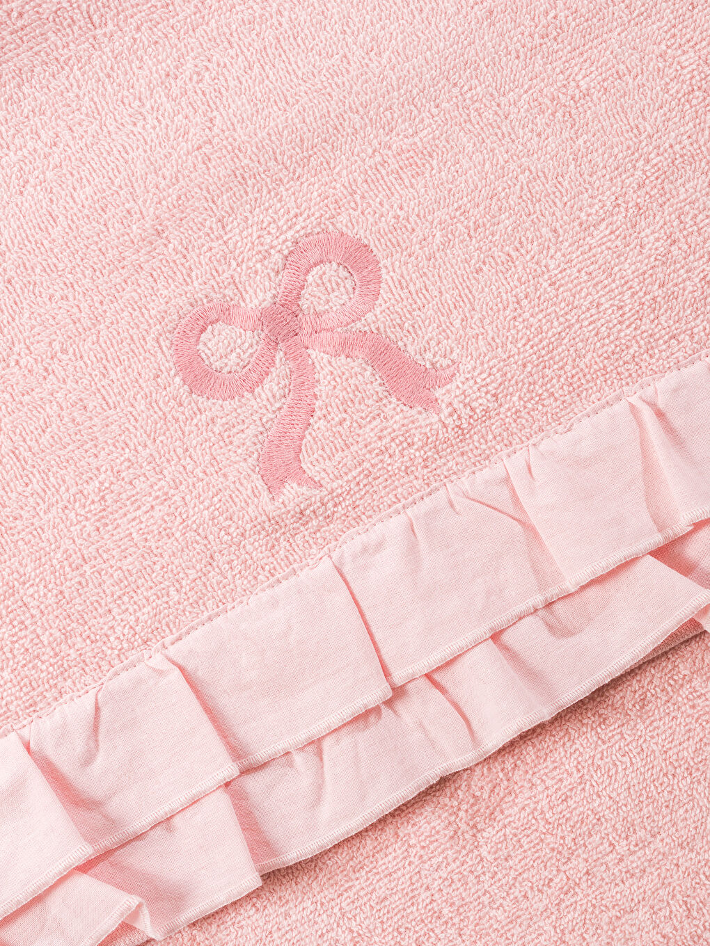 Pembe Fiyonk Nakışlı Yüz Havlusu 50x80 cm-7