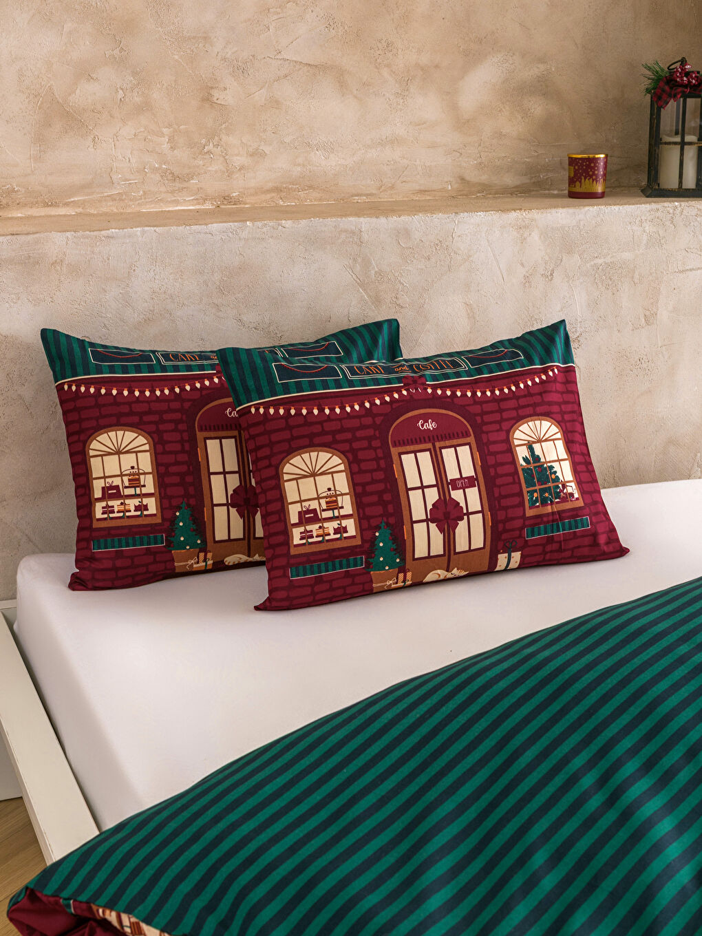 New Year Themed Double-Sided Duvet Cover Set-2