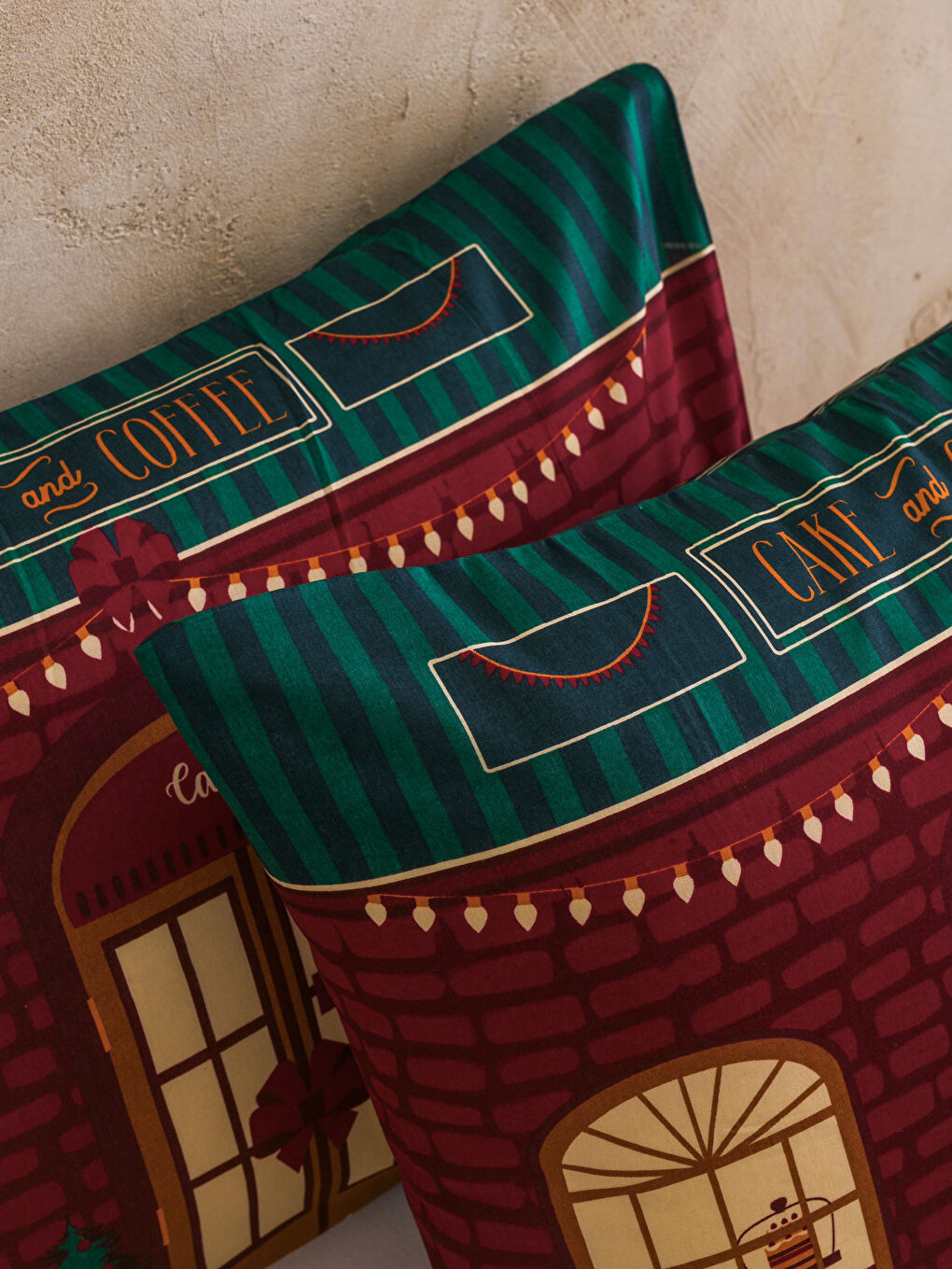 New Year Themed Double-Sided Duvet Cover Set-3