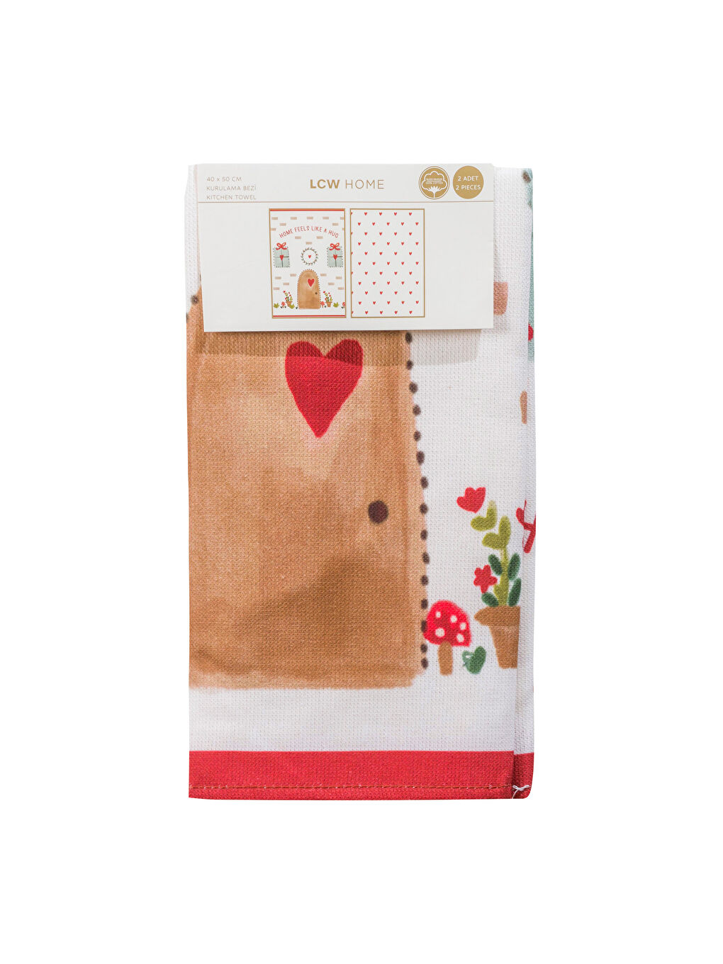 Printed Tea Towel 2 Pack 40x50 cm-3