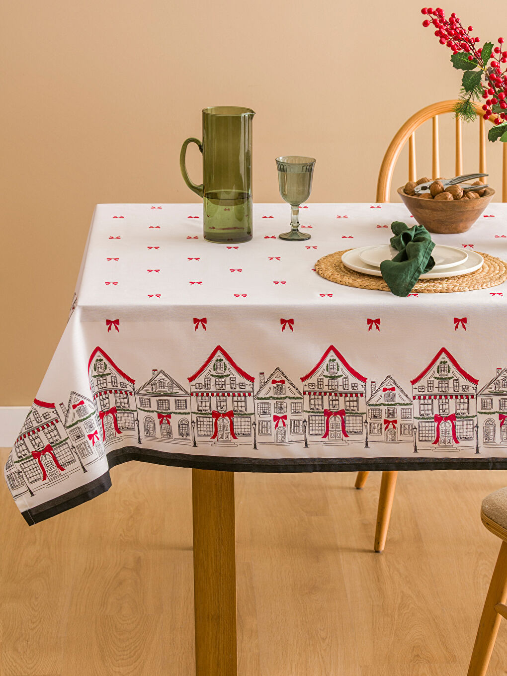 New Year Themed Table Cloth 150x200 Cm-1
