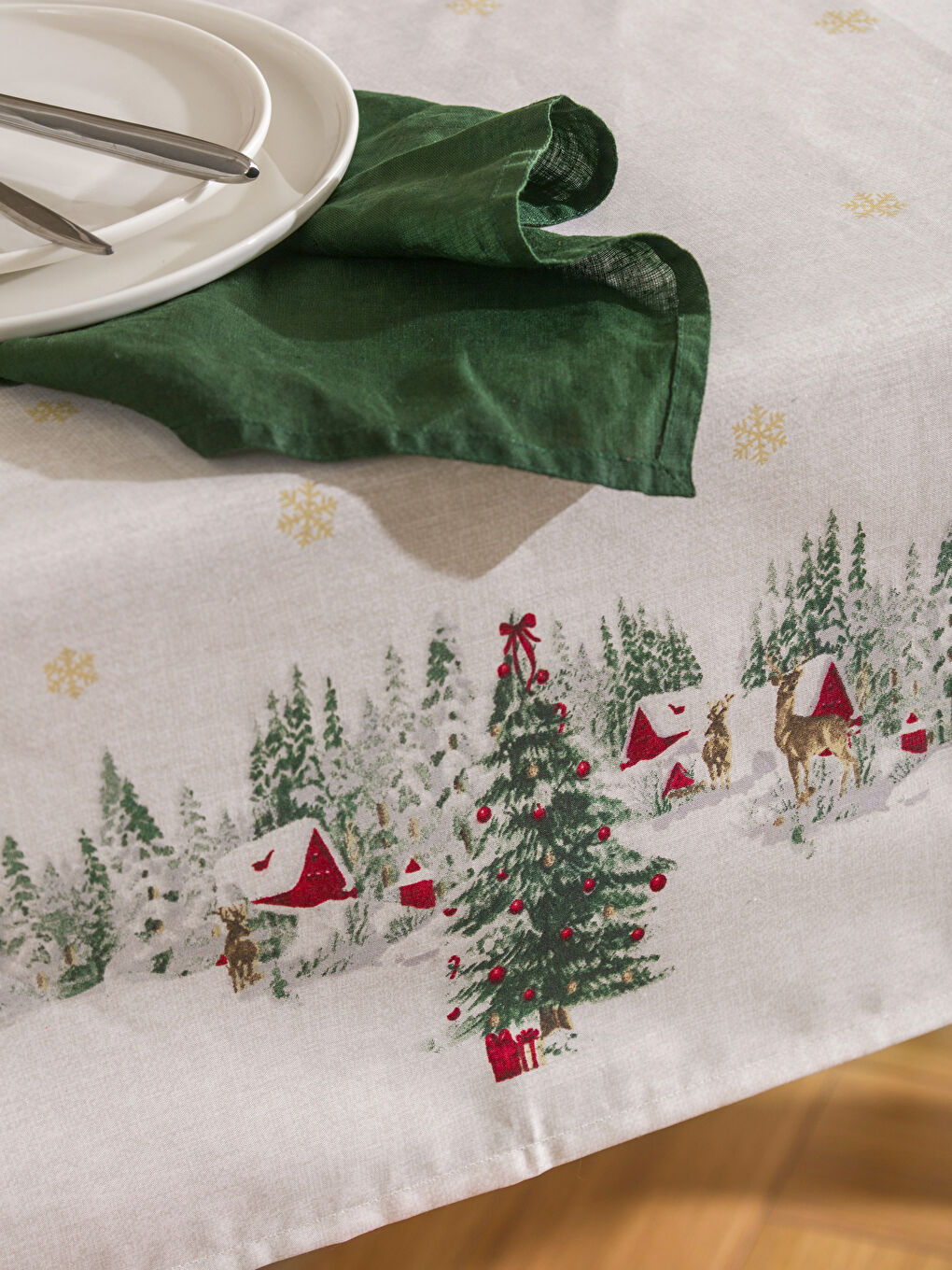 Christmas Themed Tablecloth 150x220 cm-2