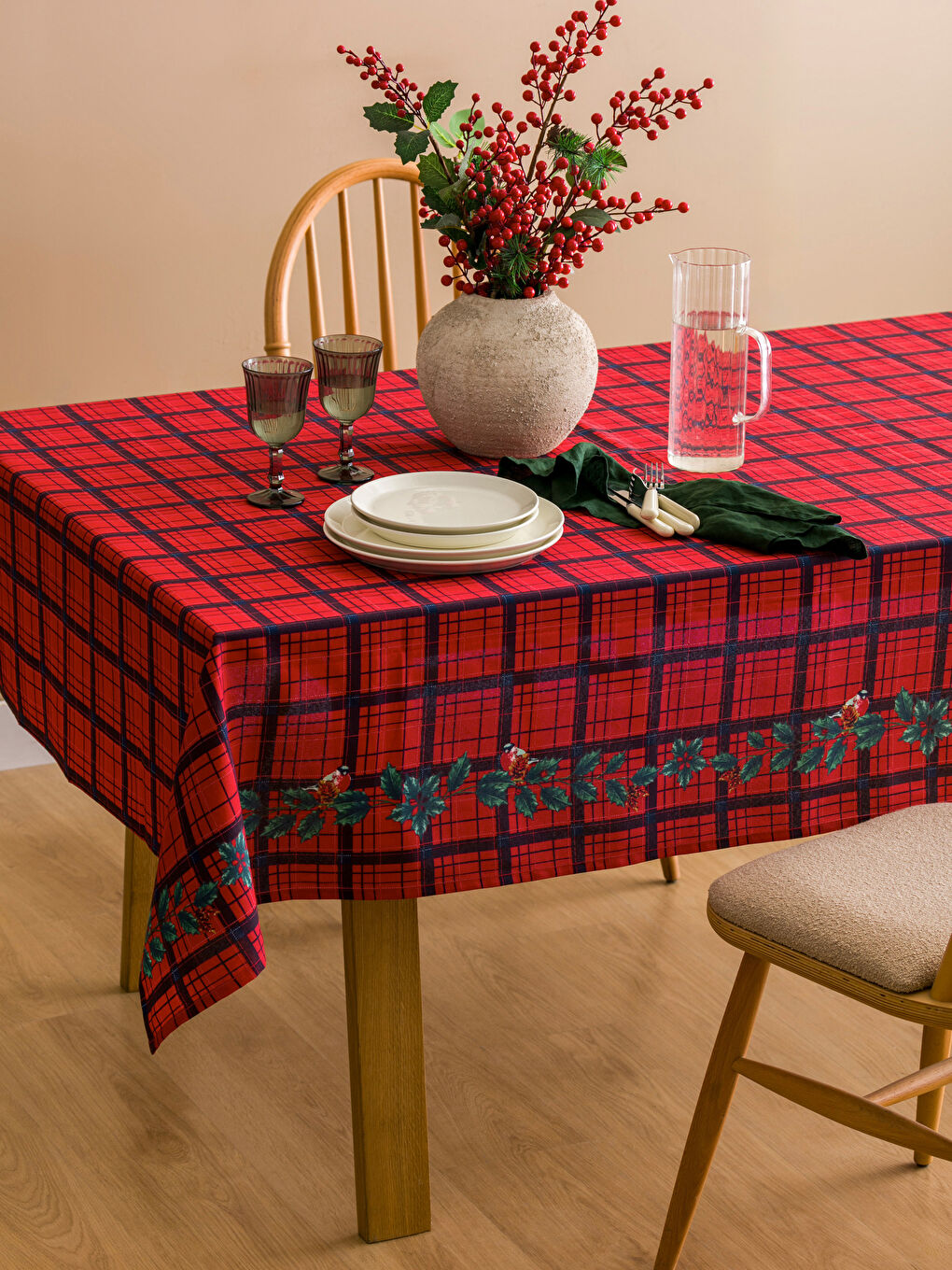 Plaid Patterned Tablecloth 150x200 cm-3