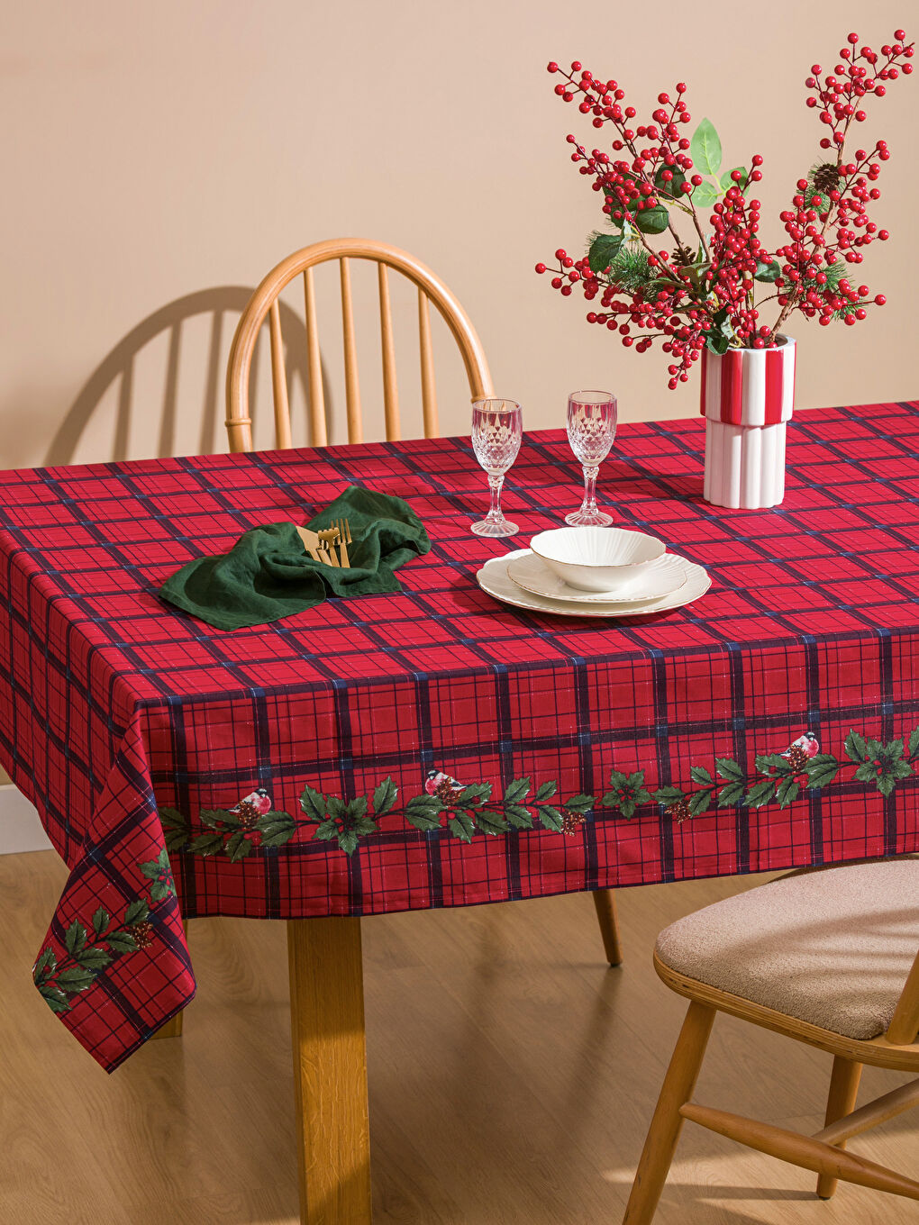 Plaid Patterned Tablecloth 150x200 cm-1