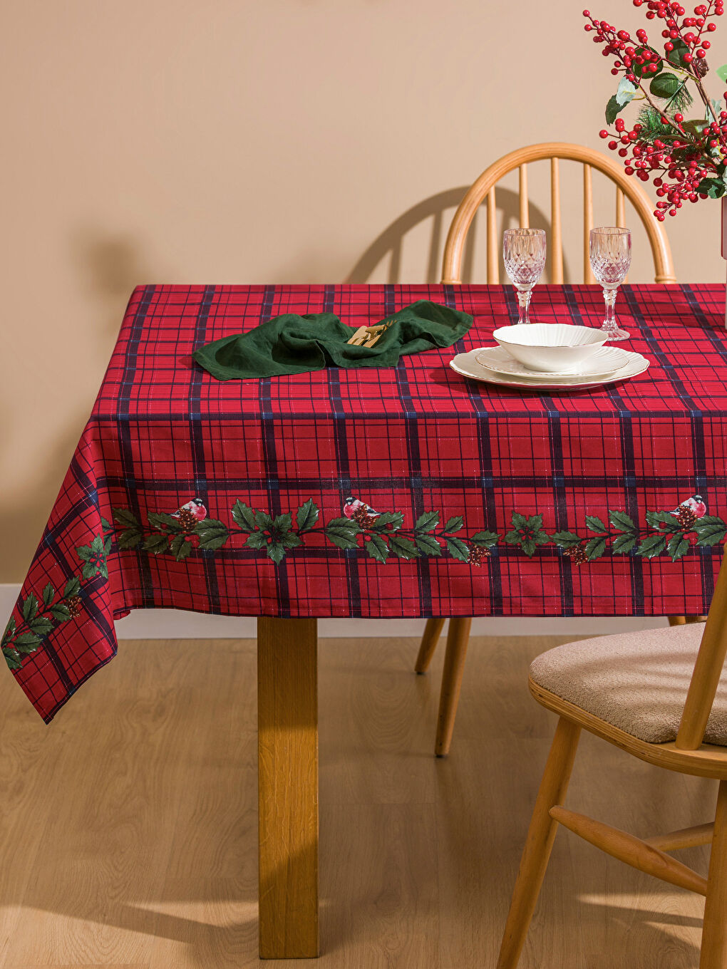 Plaid Patterned Tablecloth 150x200 cm-2