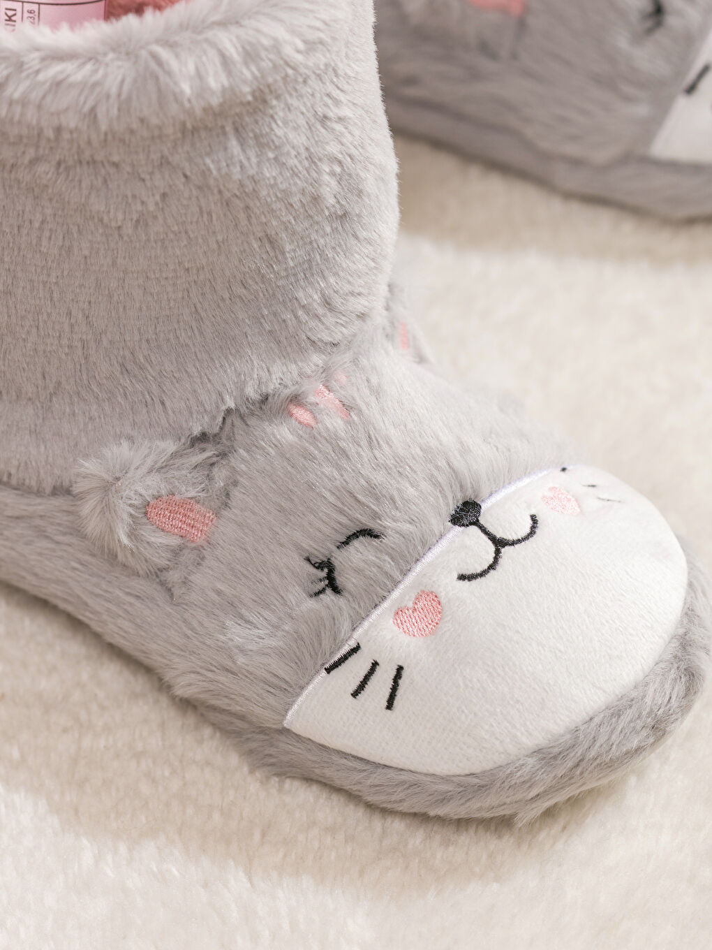 Women's Home Boots with Plush Animal Figures-2