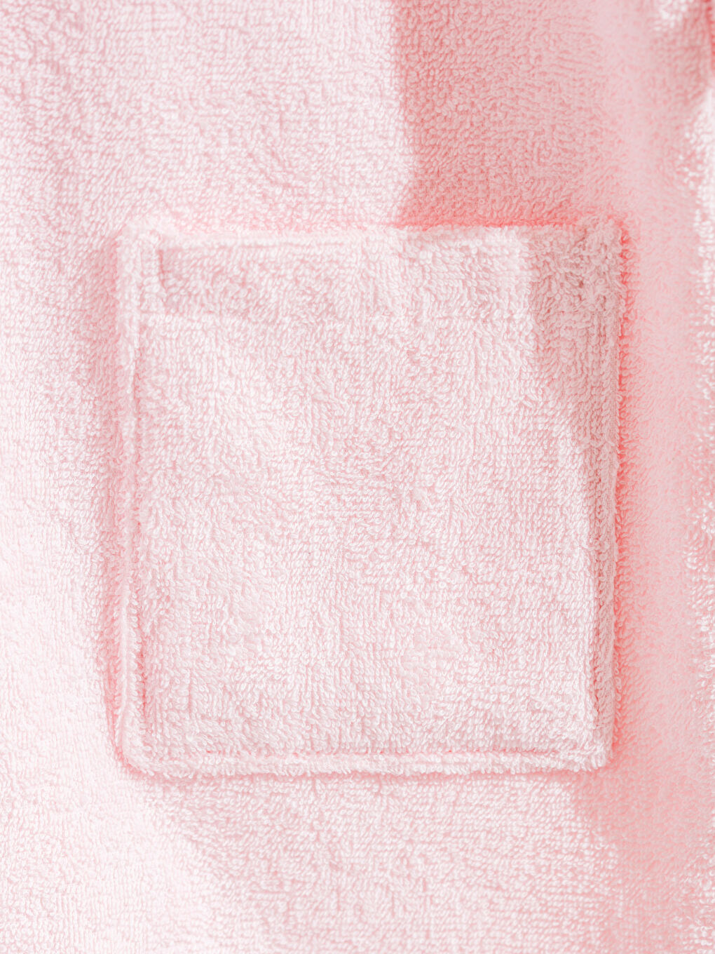 Pembe Kapüşonlu Pamuklu Kız Çocuk Bornoz-5