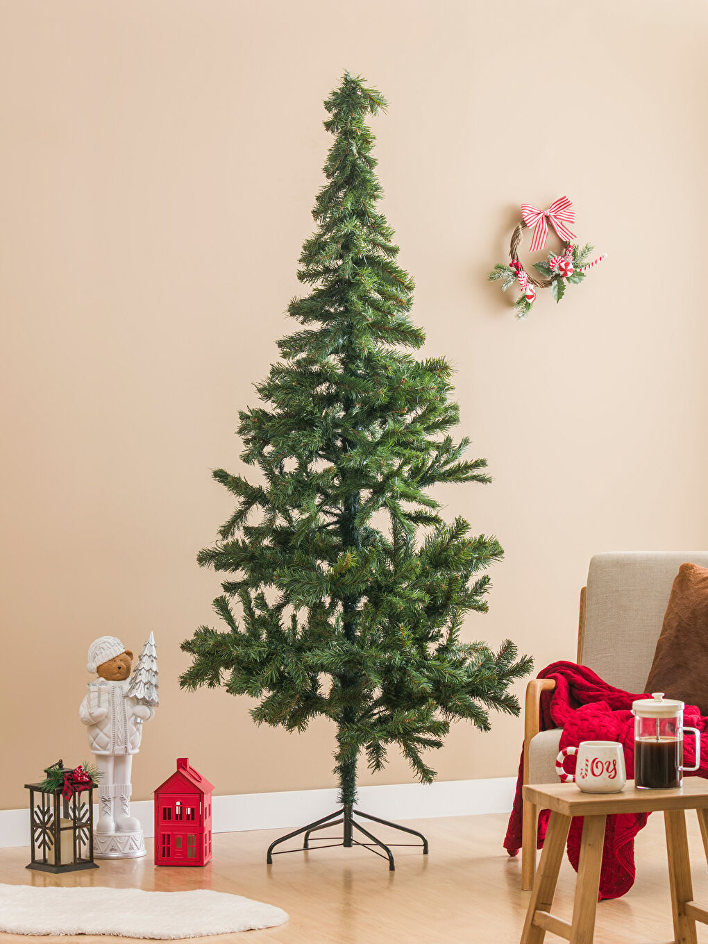 Yeşil Yılbaşı Çam Ağacı 210 cm-1