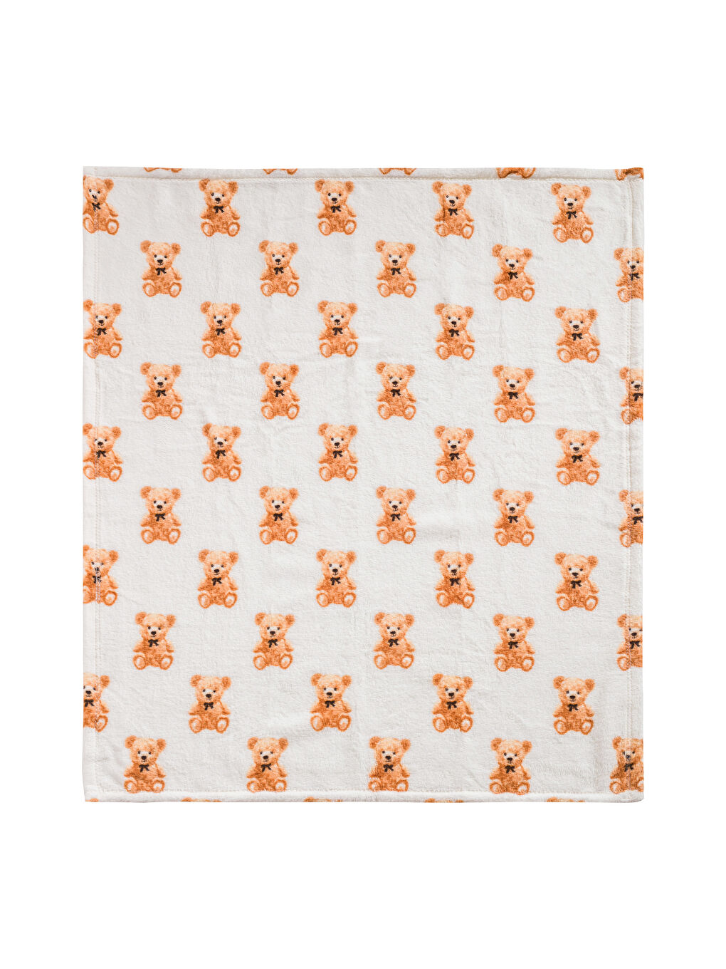 Karışık Ayı Teddy Baskılı Erkek Bebek Battaniyesi 90x110 cm-5