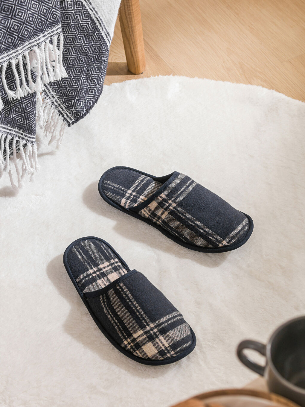 Man NAVY Home Slippers