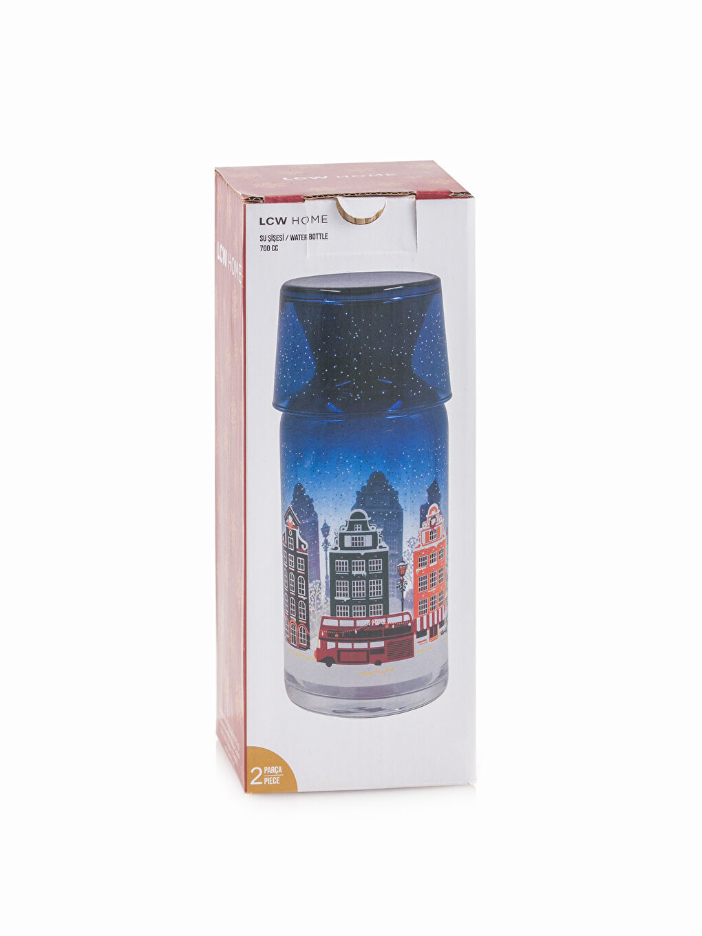 New Year Themed Glass Water Bottle 700 ml-3