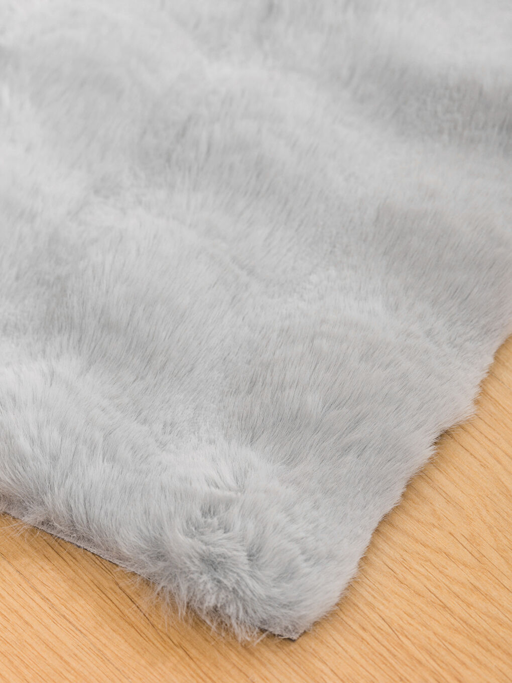 Gri Pelüş Halı 50x80 cm-1