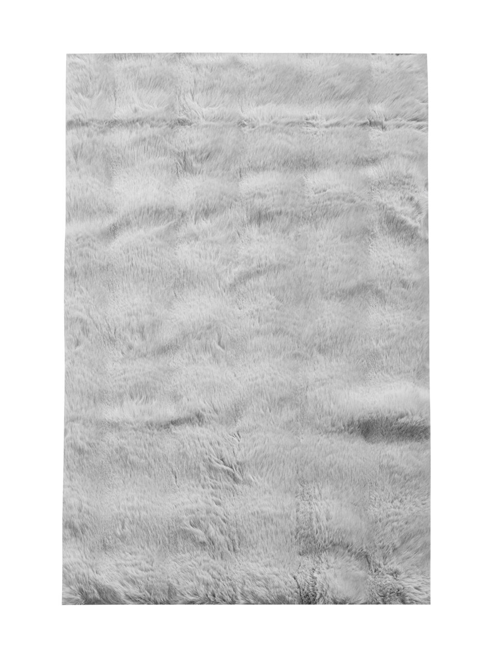 Gri Pelüş Halı 50x80 cm-5