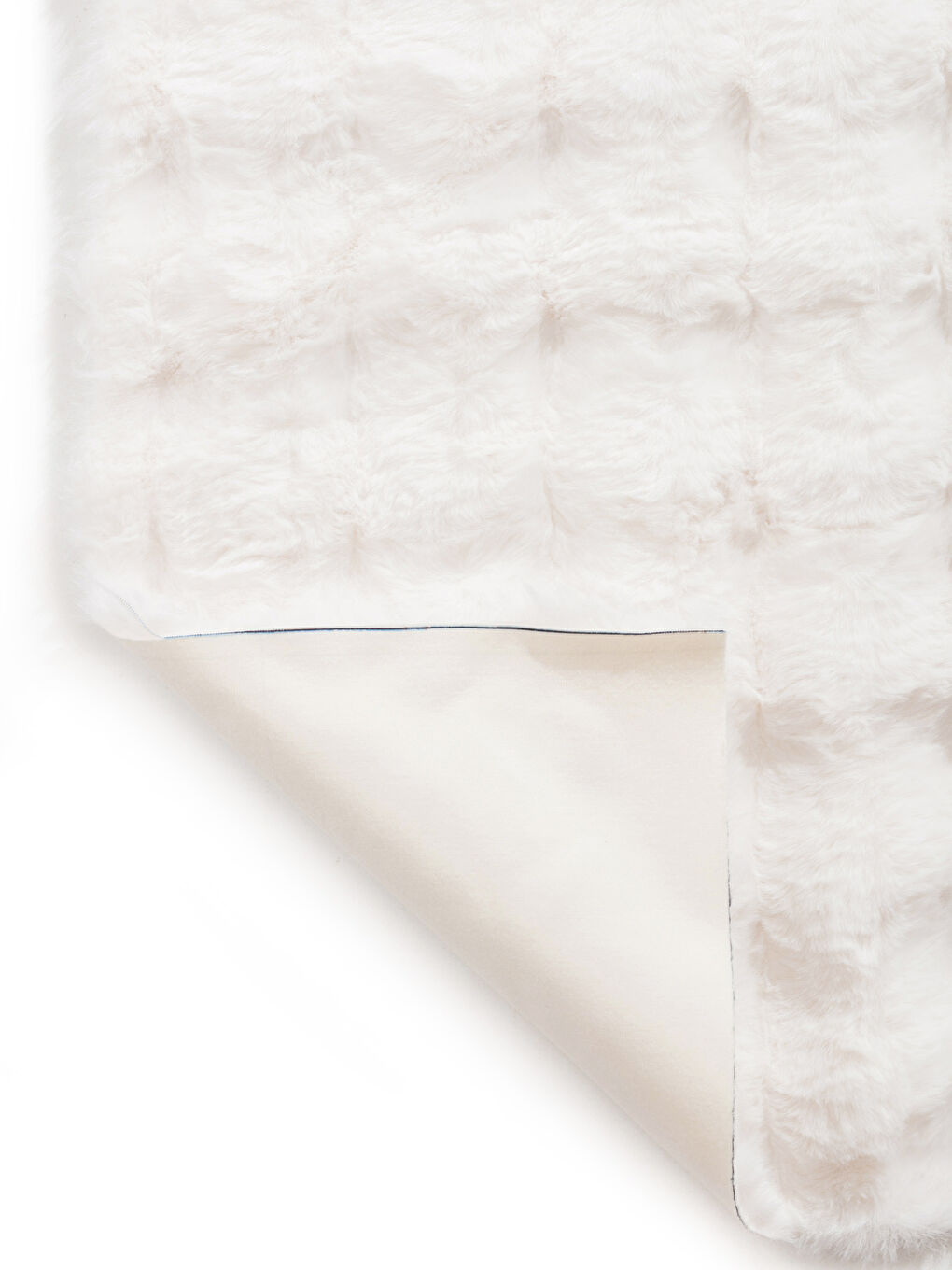 Ekru Pelüş Halı 50x80 cm-2