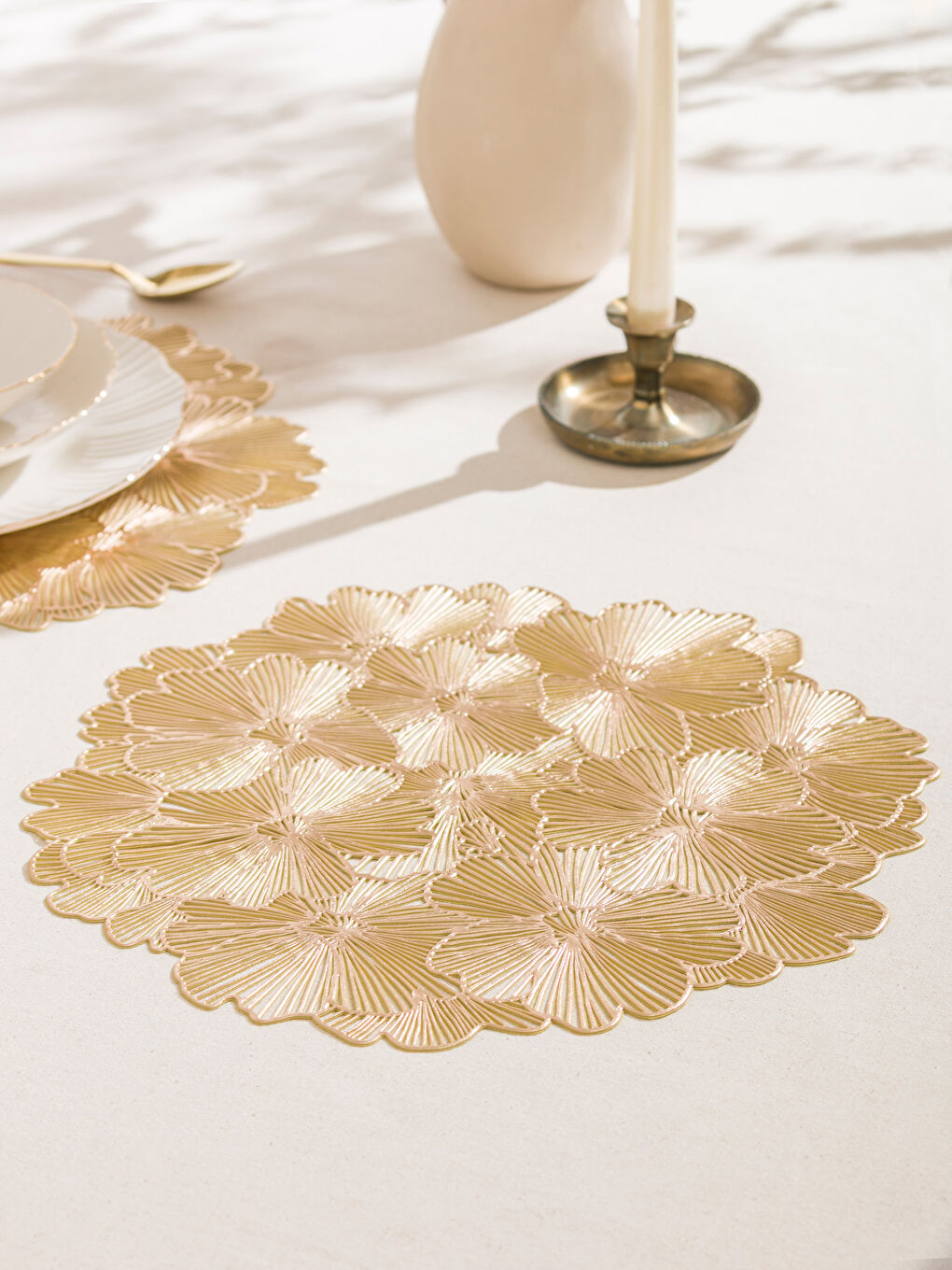 Sarı Çiçek Desenli Supla 2'li 37 cm-4