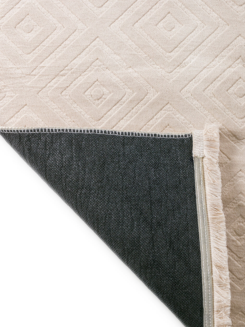 LCW HOME Patterned Tasseled Carpet 120x180 cm -W5IL45Z8-GHW
