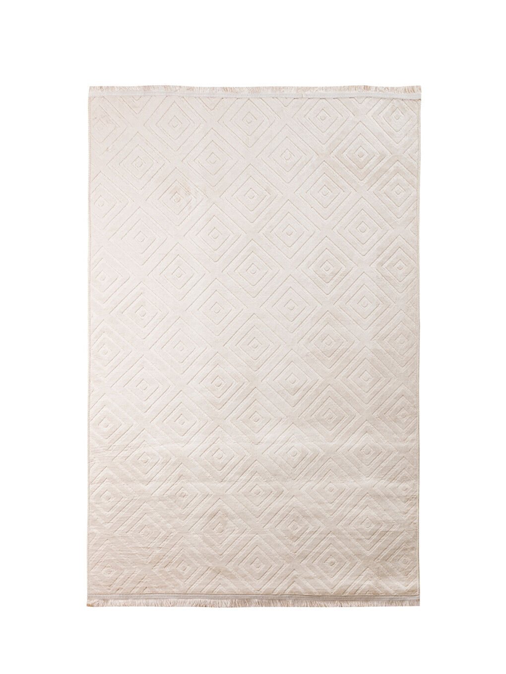 LCW HOME Patterned Tasseled Carpet 120x180 cm -W5IL45Z8-GHW
