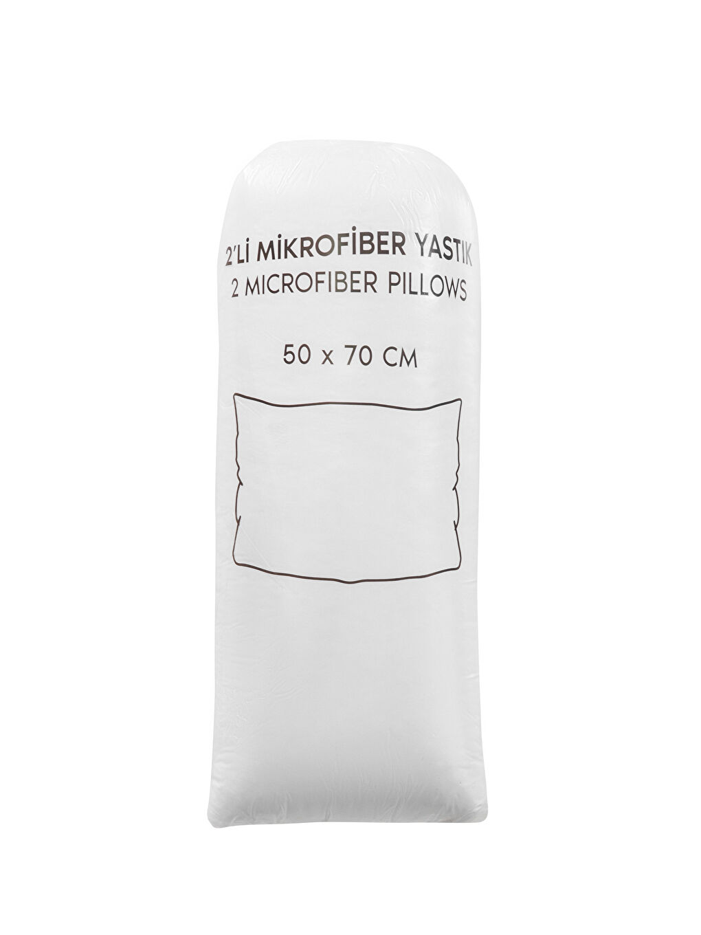 Beyaz Mikrofiber Yastık 50x70 Cm 2'li-2