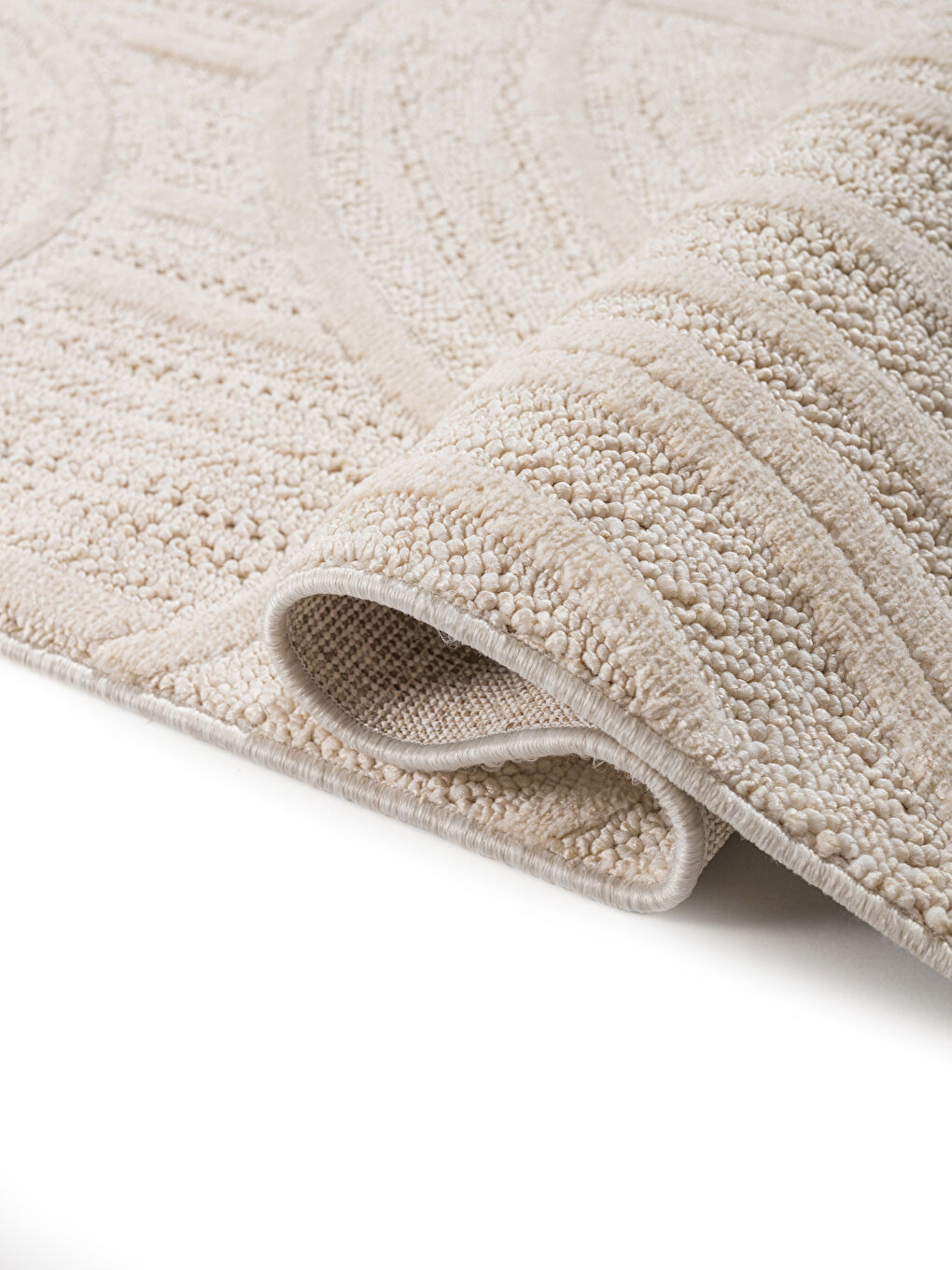 Ekru Desenli Halı 80x150 cm-3