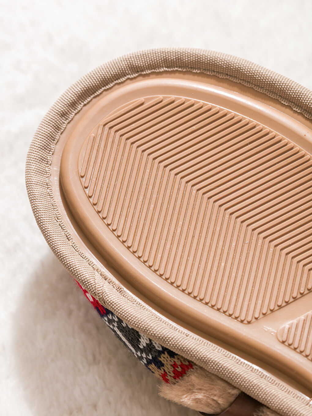 Karışık Kürklü Kadın Ev Terliği-4