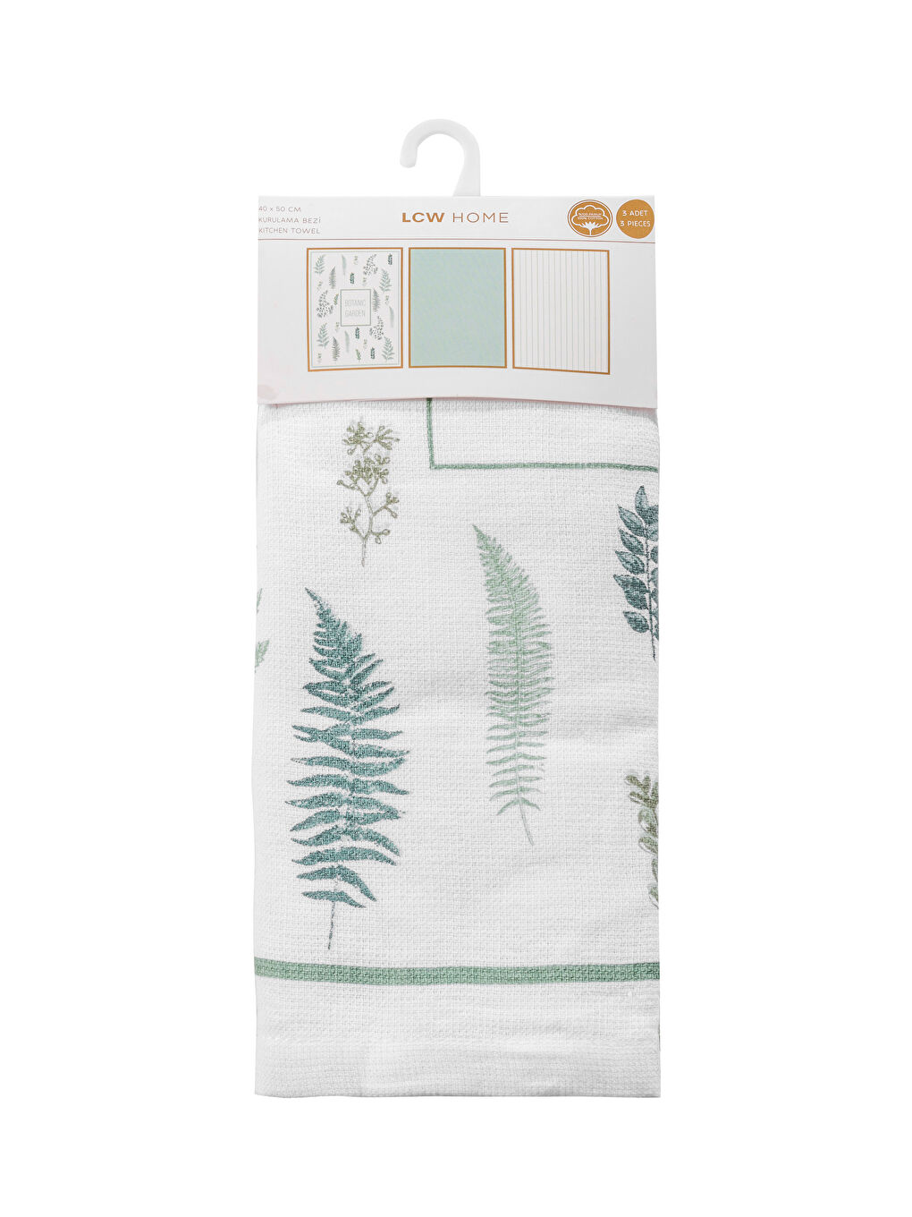 فوطة شاي مطبوع ثلاثة ديال الباكات 40x50 cm-8