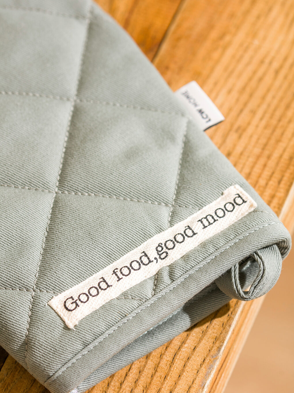 قفاز فرن بنقشة مبطنة وماسكة أواني-4