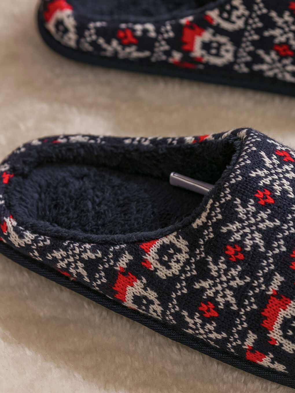 Рождественские Мужские Домашние Тапочки-2