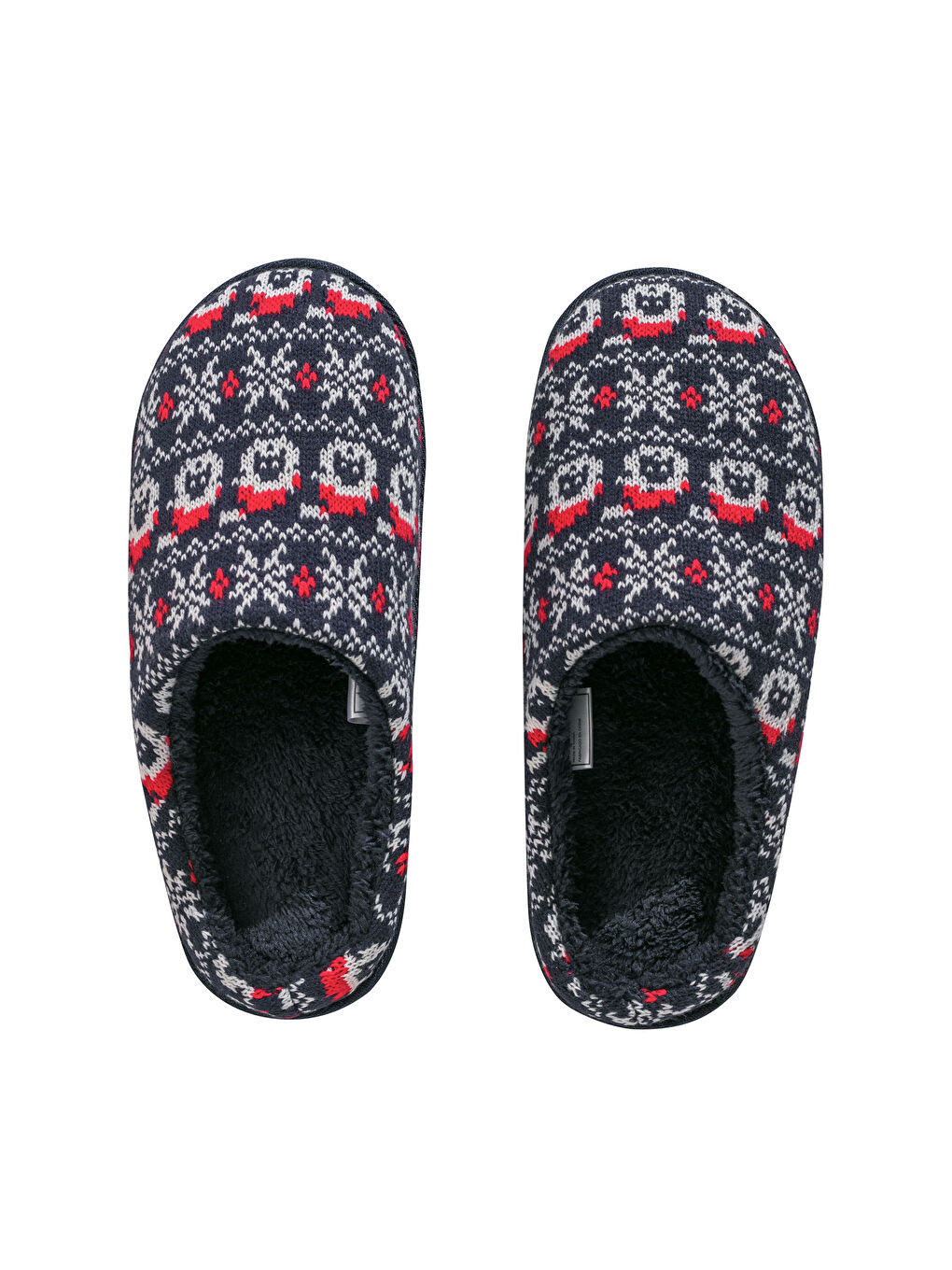 Рождественские Мужские Домашние Тапочки-5