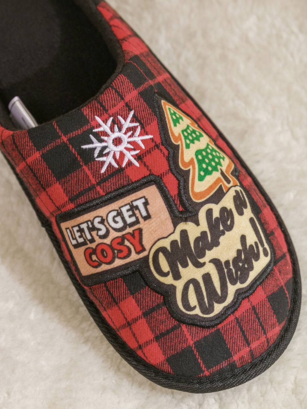 Man RED Home Slippers-2